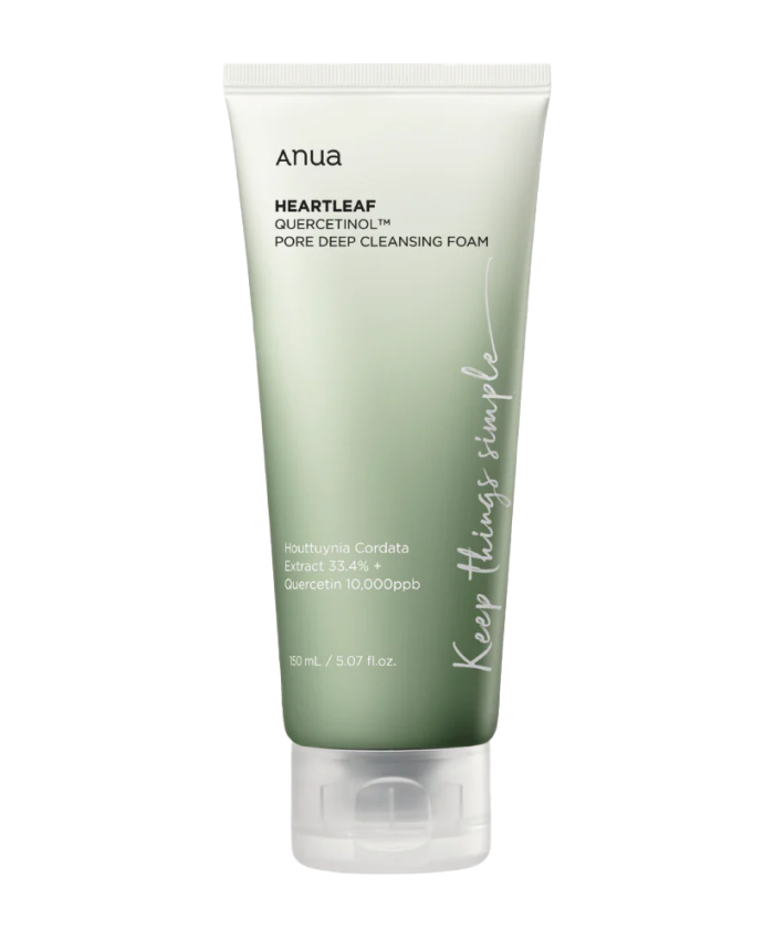 Anua Heartleaf Quercetinol Pore Deep Cleansing Foam Пенка-скраб с кверцетинолом для очищения пор 150 мл