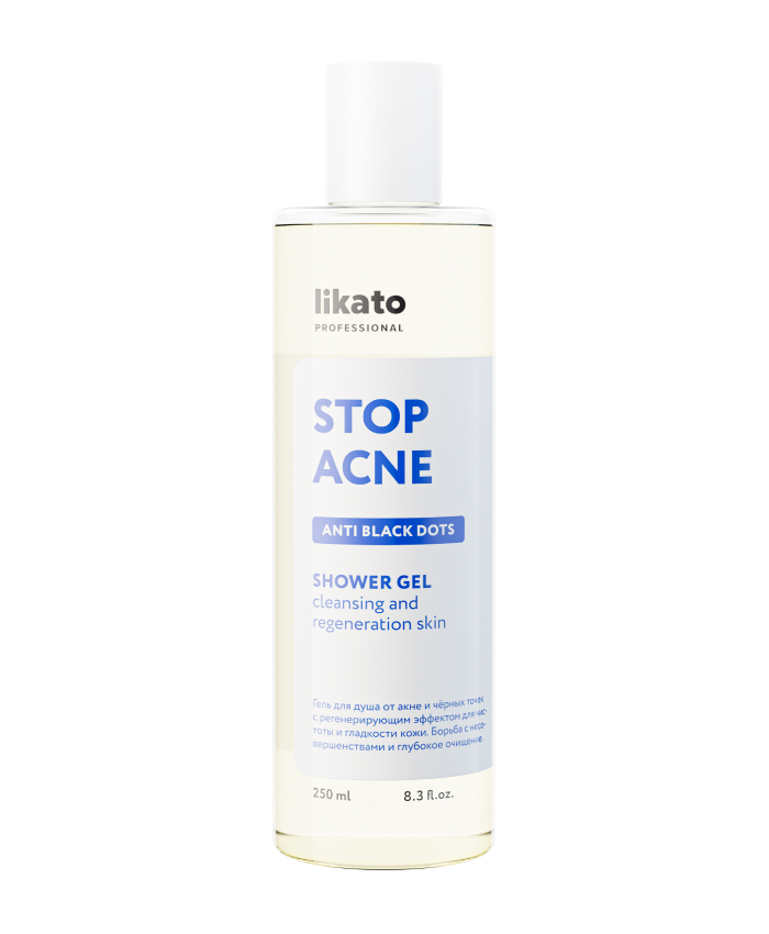 Likato STOP ACNE Akne və Qara Nöqtələrə qarşı yeniləyici duş geli 250 ml