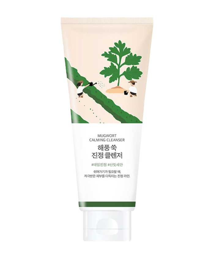 Round Lab Mugwort Calming Cleanser Успокаивающая пенка для умывания с полынью 150 мл