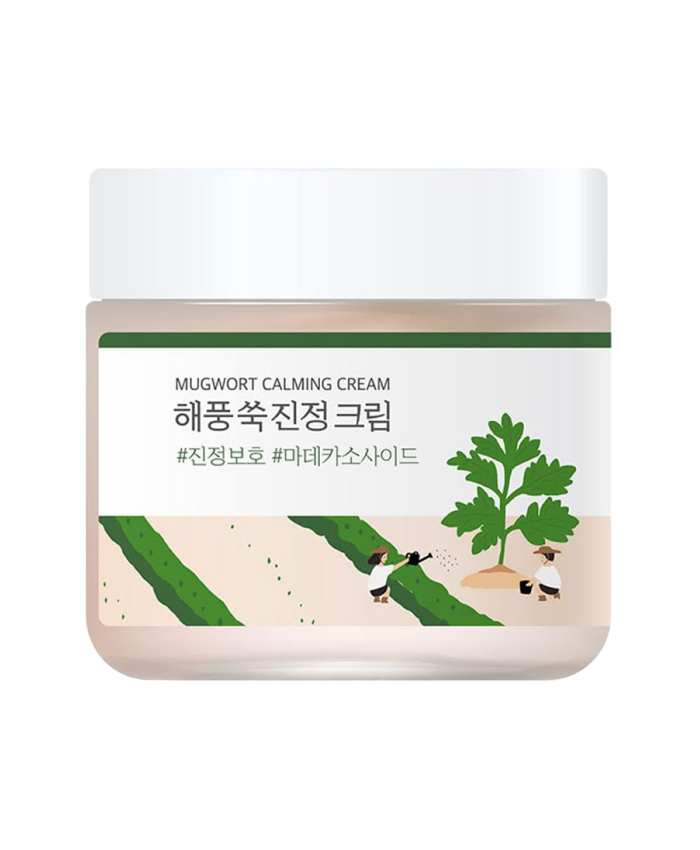 Round Lab Mugwort Calming Cream Лёгкий успокаивающий крем с полынью 80 мл