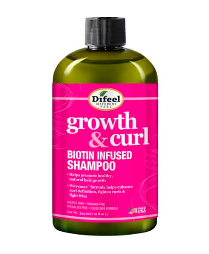 Difeel Growth and Curl Biotin Infused Шампунь для волос 355 мл