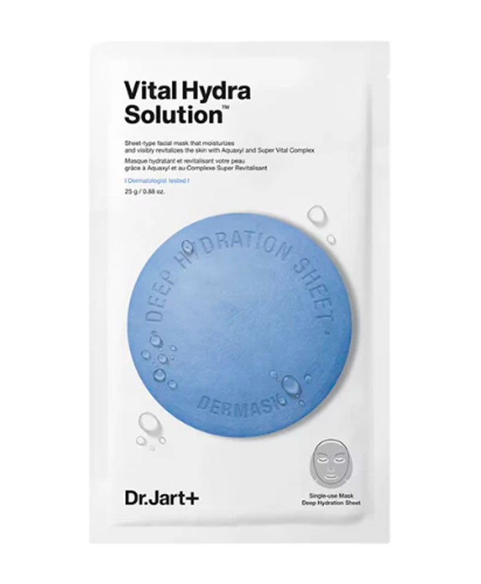 Dr.Jart+ Dermask Water Jet Vital Hydra Solution Üz üçün nəmləndirici maska