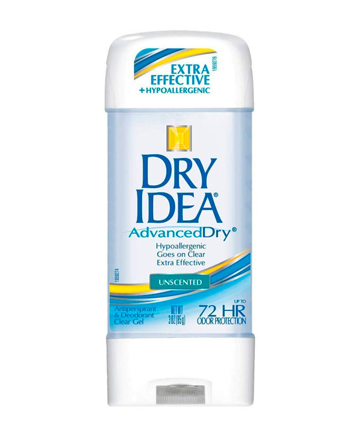 Dry Idea Clear Gel Deodorant Unscented Bədən üçün Antiperspirant 85 qr