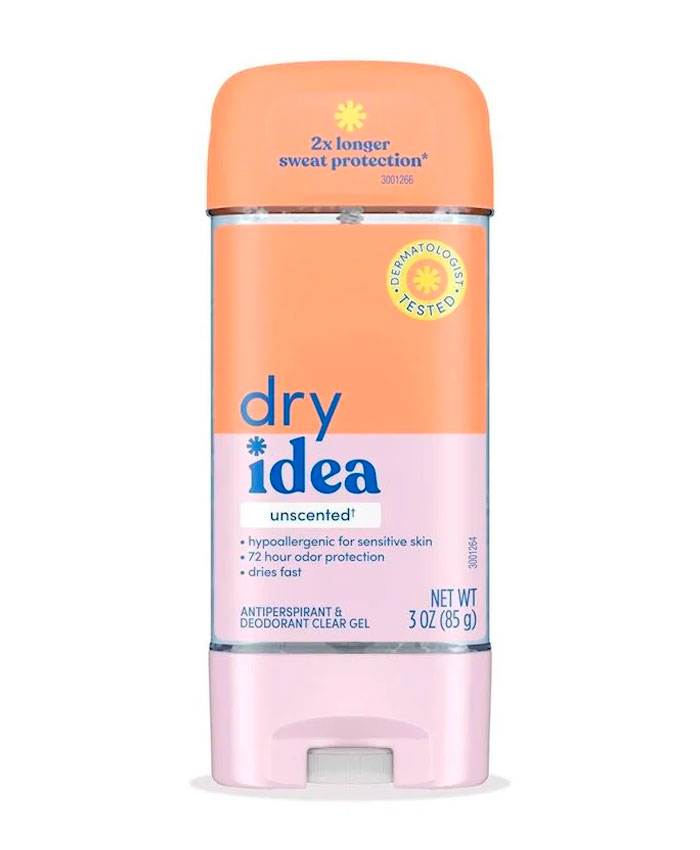 Dry Idea Clear Gel Deodorant Unscented Bədən üçün Antiperspirant 85 qr