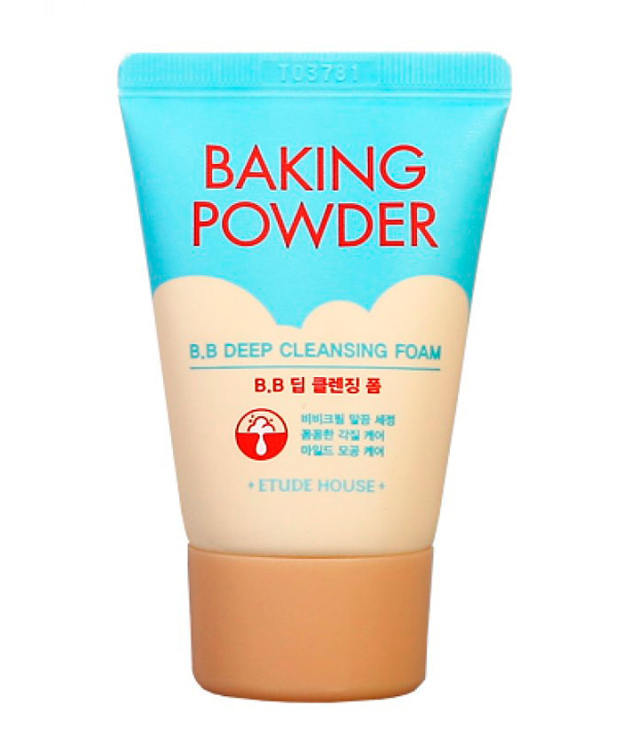 Etude House Baking Powder BB Deep Cleansing Foam Глубоко Очищающая Пенка с Содой для Снятия Макияжа и ВВ Крема 30 мл.