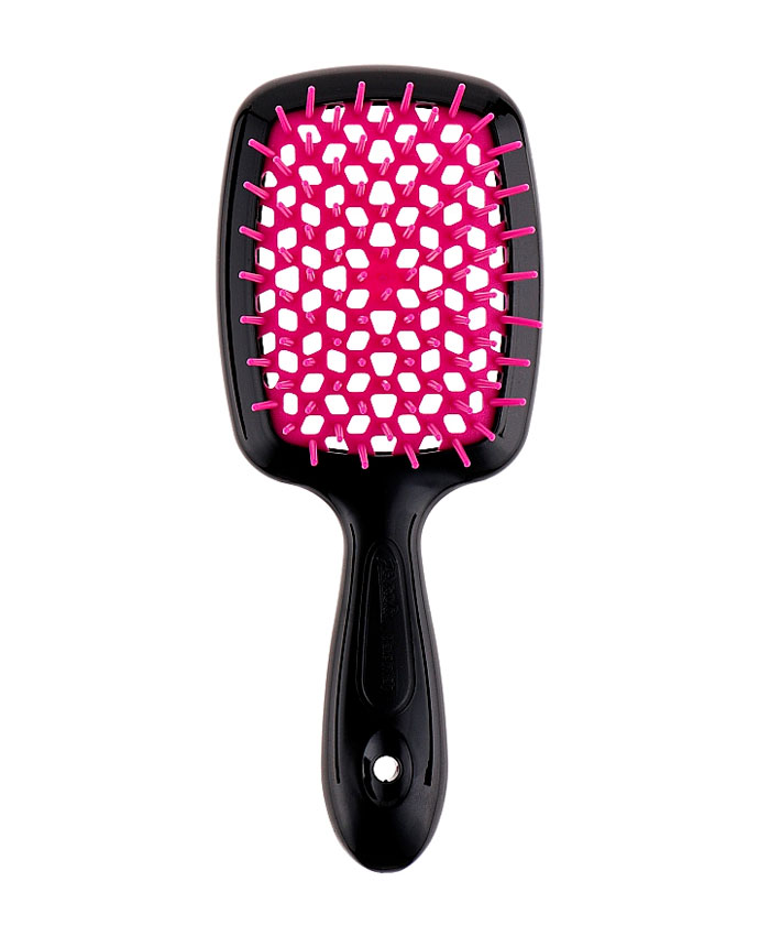 Janeke Superbrush Hairbrush Расческа для Волос Fuscia Black