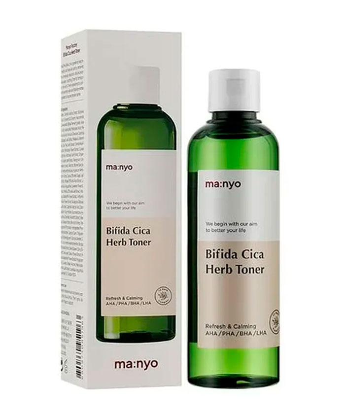 Manyo Bifida Cica Herb Toner Həssas dəri üçün sakitləşdirici tonik 210 ml