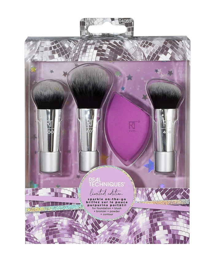 Real Techniques Sparkle On-The-Go Makeup Brush Set Набор Кистей 