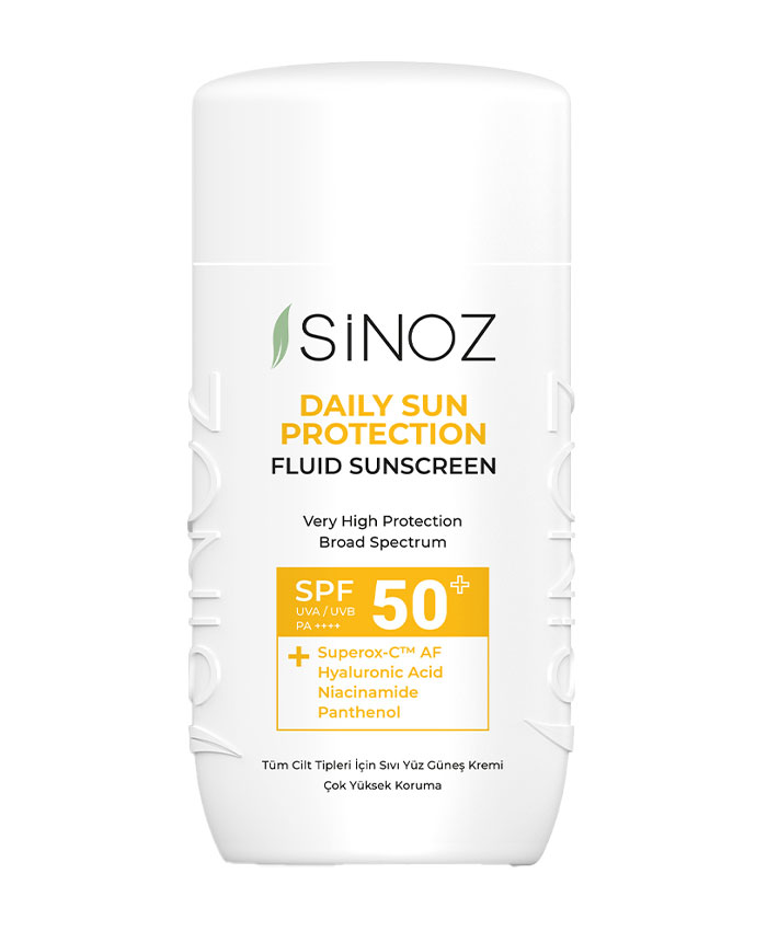 Sinoz SPF 50+ Daily Use Fluid Sunscreen Gündəlik İstifadə üçün Günəşdən Qoruyucu Krem 50 ml