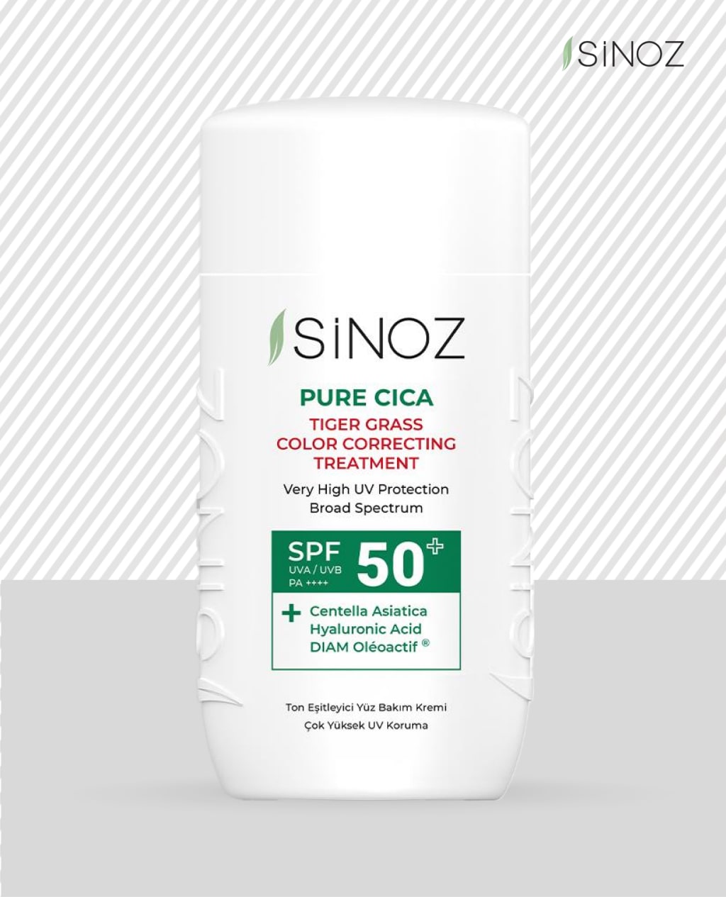 Sinoz SPF 50+ Pure Cica Tiger Grass Солнцезащитный Флюид