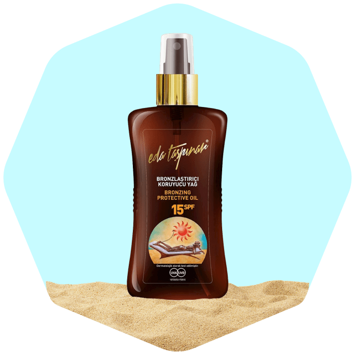 Eda Taspinar Tanning Oil SPF15